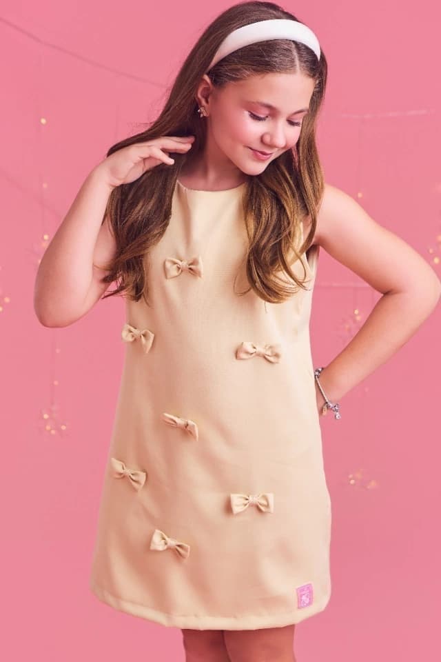 Vestido Laços Juju Amarelo