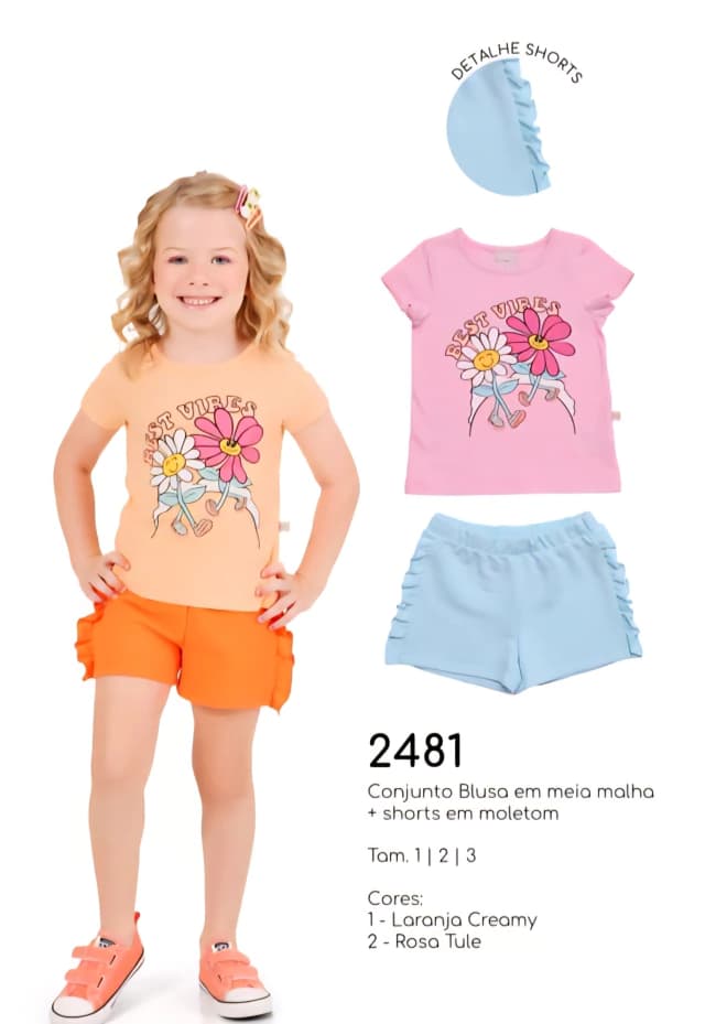 Conjunto Vibes Laranja