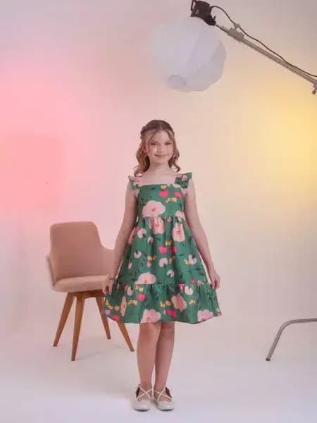 Vestido Flower Verde