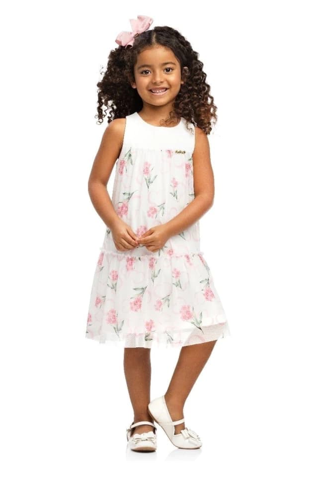 Vestido Rendinha Rosa